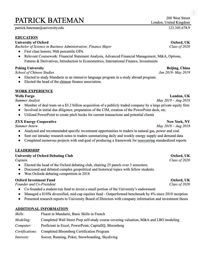 CV Template